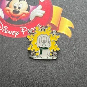 Disney Pluto Pin with Yellow and Green Accents
